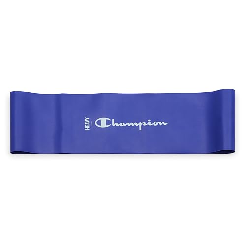 Champion Loop Resistance Bands, 3-Pack (Grey/Red/Blue) | Rubber Loop Bands | Strength, Stretching & Full-Body Resistance Training | Light, Medium & Heavy Resistance Included