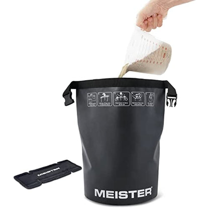 Meister BEAST Portable Sand Kettlebell - Soft Sandbag Weight - 15lb / 6.8kg - Black