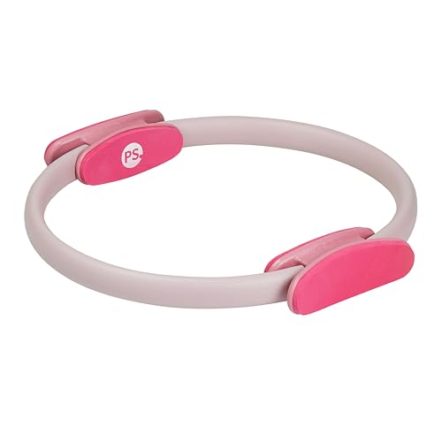 POPSUGAR Pilates Ring (15" Rose Pink/Berry, 1 lb), Dual-Grip Magic Circle Fitness Ring for Added Resistance, Tone, Sculpt & Strengthen Muscles, Pilates Ring Circle for Stretching & Home Gym Exercise - color: Lilac/Berry