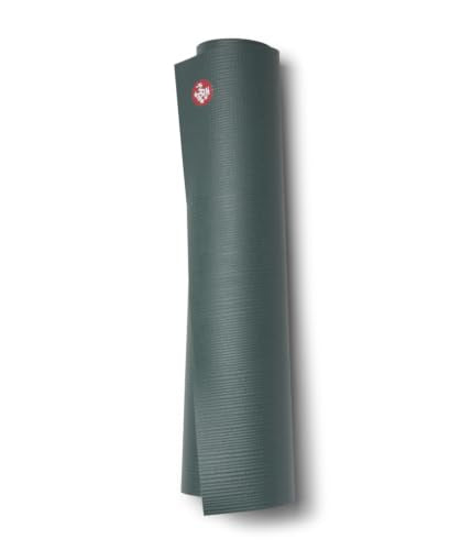 Manduka PRO Yoga Mat - 6mm | Lifetime Durability | Hygienic Construction | Premium Studio Quality | Teacher Approved - color: Black Sage, size: 68" x 26"
