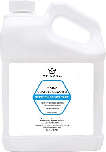 TriNova Granite Cleaner & Polish Gallon Refill, 128 fl oz | pH-neutral granite, marble, quartz and sealed-stone gallon refill. - style: 1 Gallon