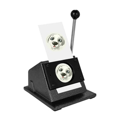 1 Inch Circle Punch Cutter Button Maker Machine for Paper Craft, DIY Hole Die Cutting Tool