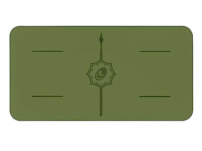 Liforme Yoga Pad - Revolutionary Alignment System, Advanced Non-Slip Grip | Eco-friendly, Non-Toxic, Sweat-Resistant, 4.2mm thick pad for knee, elbow and hand support during Yoga, Free Yoga Bag - color: Olive