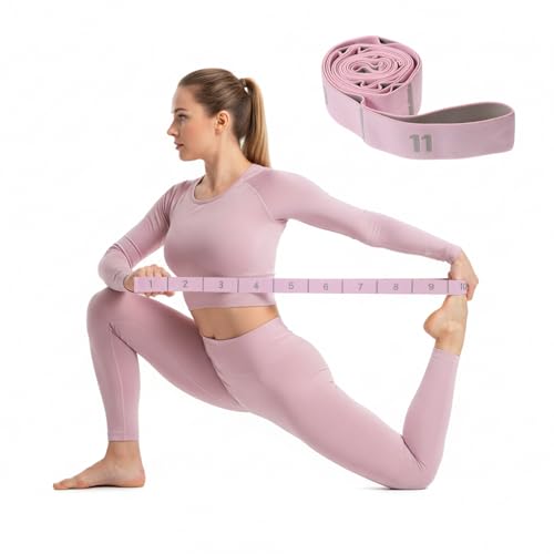 Multi Loop Stretch Band 11 Loops Stretch Band Yoga Strap for Yoga | Physical Stretching Strap, Durable Stretching Equipment, Pilates, Ballet, Latin Workouts, Flexibility Exercise