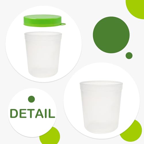 16 PCS No Spill Paint Cups with Lids 4 Colors, Arts and Crafts Supplies for Classrooms, Ultimate Paint Containers with Flat Lid - color: Flat Lid
