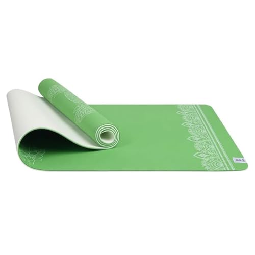 HOME ARCHIVE Premium Yoga Mat 6mm Print Reversible Extra Thick and Large Non Slip Exercise & Fitness Mat for All Types of Yoga Pilates & Floor Workouts (78" x 24" x 6mm Thick) - color: Light Green