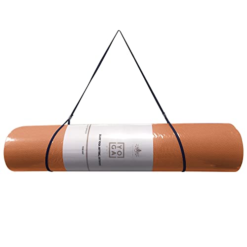 Hatha Yoga TPE Yoga Mat 72"x 27"x1/3" Non-slip Exercise Mat - color: orange