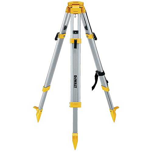 DEWALT Tripod Stand, Heavy Duty, Construction Tripod, Built-In Strap for Easy Transport on Jobsites (DW0737)
