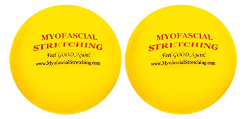 Four Inch Inflatable Balls for Myofascial Release, self Treatment and Stretching. (2 Count)