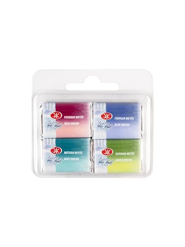White Nights Limited Edition Granulation Metamorphoses Watercolor Collection of Professional Artist Grade Paints Vibrant Lightfast Colors by Nevskaya Palitra (Dream) - color: Dream