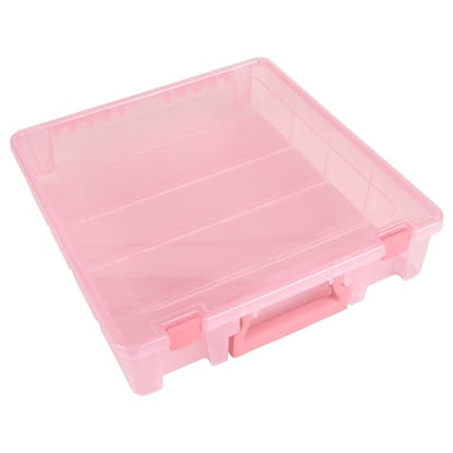 ArtBin 6955RK Super Satchel 1-Compartment Box, Art & Craft Organizer, 1-Pack, Translucent Blush - color: Blush