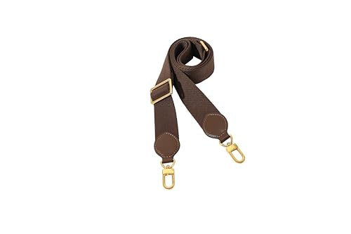 Solid Color Canvas Purse Strap Handbag Strap Adjustable Replacement Cross Bands - color: Coffee