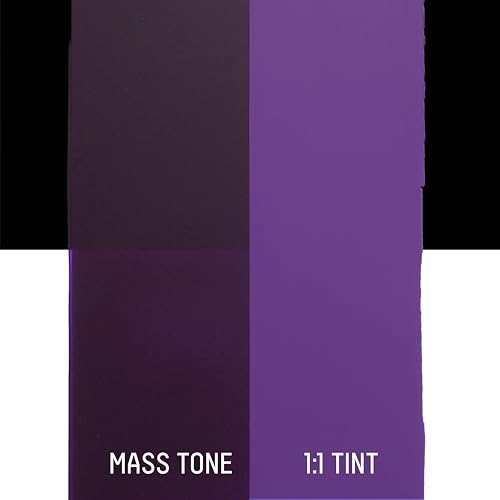 Liquitex BASICS Acrylic Fluid Paint, 4-oz Bottle, Dioxazine Purple | Super Versatile, Fine Art Pigments; Fluid Consistency, Vibrant satin colors, Permanent, Lightfast, Water-Resistant Finish - color: Dioxazine Purple, style: 118ml (4-oz)