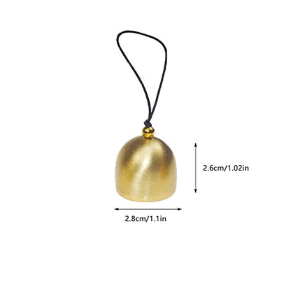 3 Pack Mini Brass Bell 1 inch Jingle Bells for DIY Wind Chime Door Dream Catcher Camping Tent Windchimes Christmas Tree Fengshui Lucky Art Garden Decoration Dog Cat Necklace Hanging Pendant