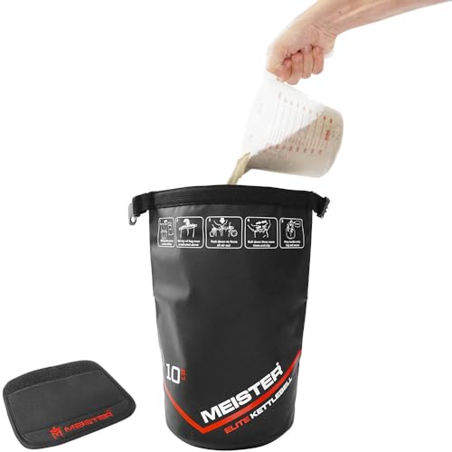 Meister Elite Portable Sand Kettlebell - Soft Sandbag Weight - size: 10lb / 4.5kg (Pack of 2)