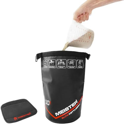 Meister Elite Portable Sand Kettlebell - Soft Sandbag Weight - size: 10lb / 4.5kg (Pack of 2)