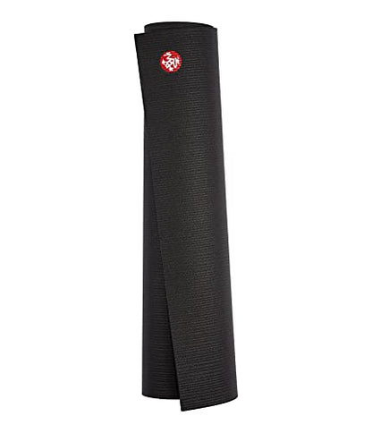 Manduka PRO Yoga Mat - 6mm | Lifetime Durability | Hygienic Construction | Premium Studio Quality | Teacher Approved - color: Black, size: 71" x 26"