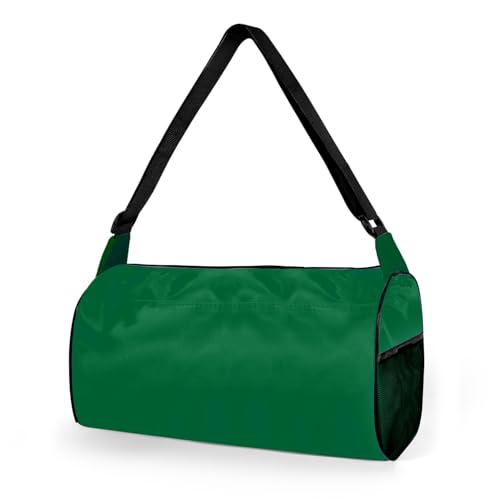 C&F BOGMOST Small Gym Bag for Women & Men,Small Lightweight Duffel Bag Carry On Bags Mini Duffel Travel Bag Waterproof Sports Bags for Workout/Sport/Travel, Dark Green - color: A2-Dark green-Small, size: 15 INCHES