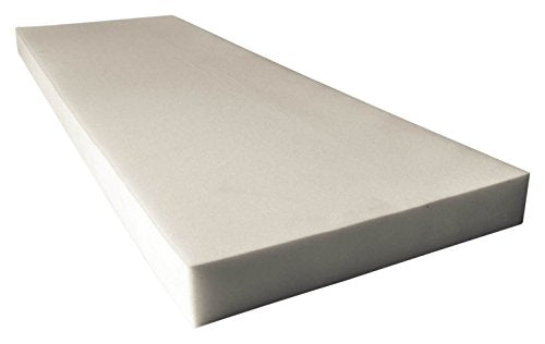 Mybecca 2" x 24" x 72" High Density Upholstery Foam Cushion (Seat Replacement, Upholstery Sheet, Foam Padding) - color: New High Density, style: Custom