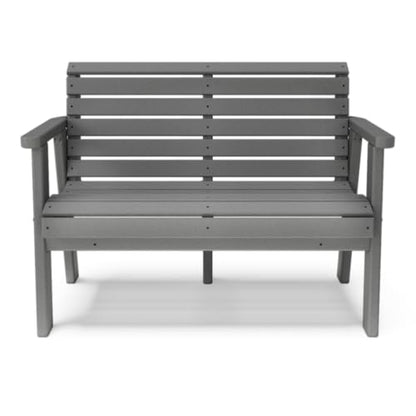 BY THE YARD 48" Garden Bench (Gray) - color: Grey
