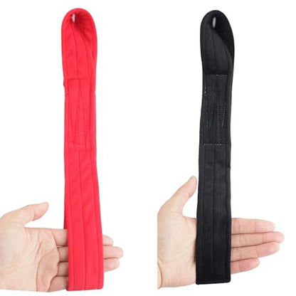 Aerial Straps Aerial Hoop Hand Lyra Hoop Hand Loop for Aerial Cube Pole Circus Acrobatics Dance Strength Training - color: Black