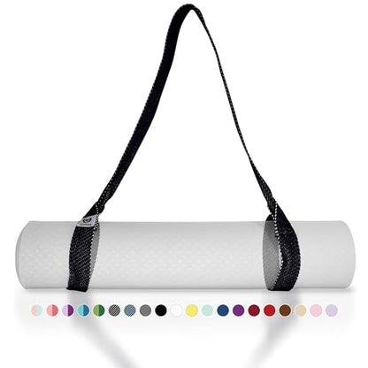 Tumaz Yoga Mat Strap Adjustable Carrier for All Yoga Mats, 2 Sizes - color: 06. Black, size: 64 IN