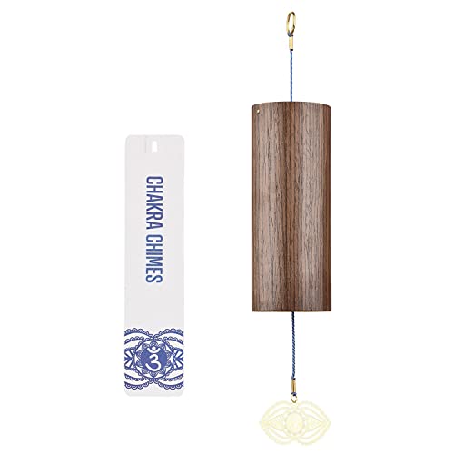 Chakra Chimes Natural Bamboo Wind Chimes Meditation Chord Windchime Wind Bell for Home Decoration Zen Mindfulness Third Eye Chakra - color: Third Eye