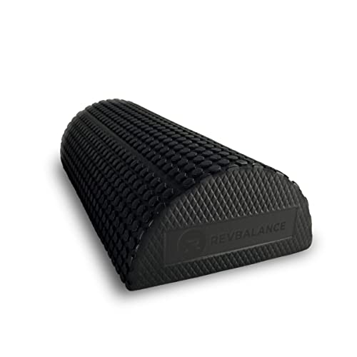 Revbalance Adjustable Wobble Cushion and High Density Rocker Combo for Balance Training, Recovery, and Physical Therapy