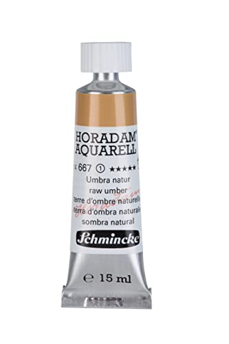 Schmincke HORADAM AQUARELL umber natural 15 ml, 14667006 - color: 667 raw umber, size: 0.5 Fl Oz (Pack of 1)