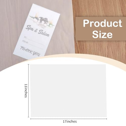 300 PCS 11x17 Inch Translucent Vellum Paper 63 Grams for Architecture Building Paint - Drafting Sheets Translucent White (Can't Print With Printer) - color: transparent