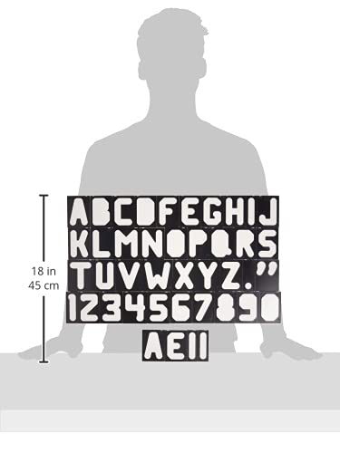 Milescraft 2201 Horizontal Character Template Set 2.5in (41 piece) Router Template set for Sign Making - size: 2.5"