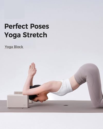 KEEP Yoga Block, High-Density EVA Foam 2 Pack Yoga Block with Non-Slip Textured Surface, Supportive, Lightweight - Ideal for Yoga - color: 2-pack-Oat White