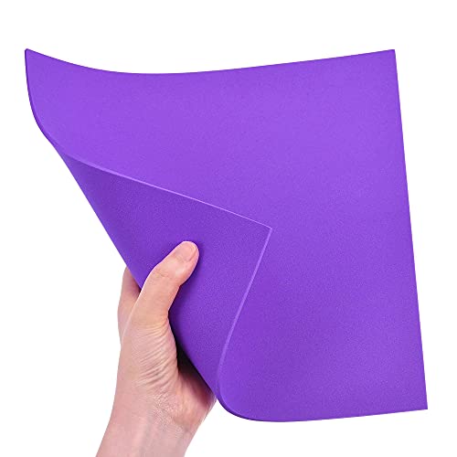 uxcell Purple EVA Foam Sheets 10 x 10 Inch 3mm Thickness for Crafts DIY Projects, 4 Pcs - color: Purple