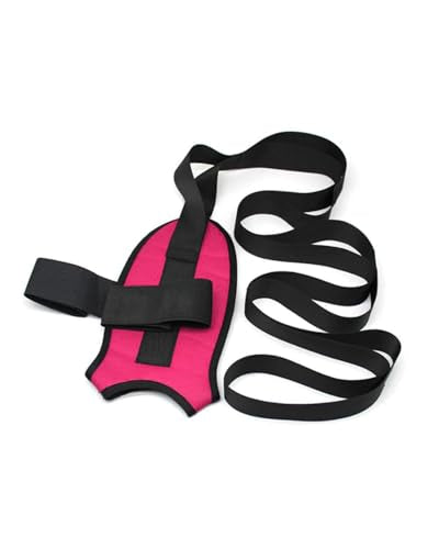 Stretching Strap with Loops Foot and Calf Stretcher Yoga Strap for Exercise - color: Pink