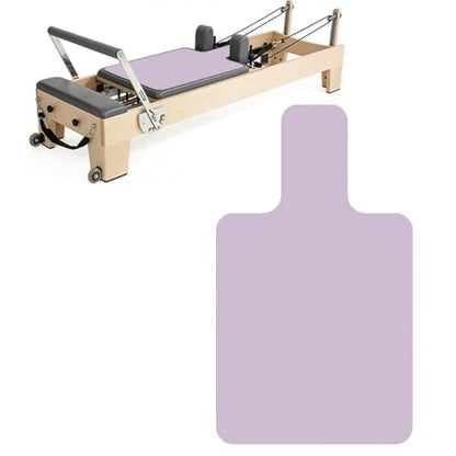 QCWN Non-Slip Pilates Reformer Mat Cover, 39" x 24" Pilates Machine Towel with Headrest Cutout, 0.8mm Sweat-Wicking Micro-Suede Foldable Mat for Female Pilates Enthusiast Exercise Matfor Pilate Training Yoga - color: Purple