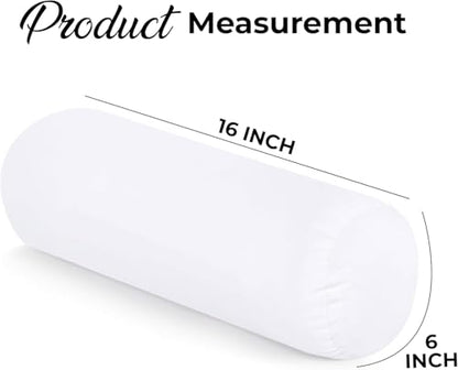 Utopia Bedding Bolster Pillow Inserts, 6x16 Neck roll Pillow, 1 Pack, White - color: White, size: 6x16 Inch (Pack of 1)