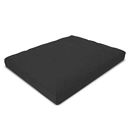 Bean Products Large Zabuton Meditation Cushion, Cotton Filled - Black | 2 Piece Large Meditation Cushion, Washable Removable Cover, Comfortable Kneeling Pad, 32x26x3 100% Cotton - Made in USA - color: Black, size: Premium 32x26x3