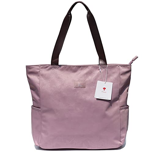 ESVAN Original Floral Water Resistant Large Tote Bag Shoulder Bag for Gym Beach Travel Daily Bags Upgraded - color: [Q] Pattern