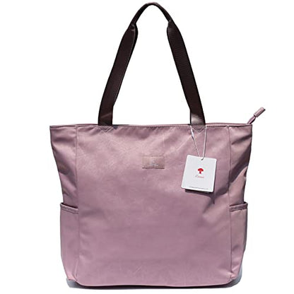 ESVAN Original Floral Water Resistant Large Tote Bag Shoulder Bag for Gym Beach Travel Daily Bags Upgraded - color: [Q] Pattern