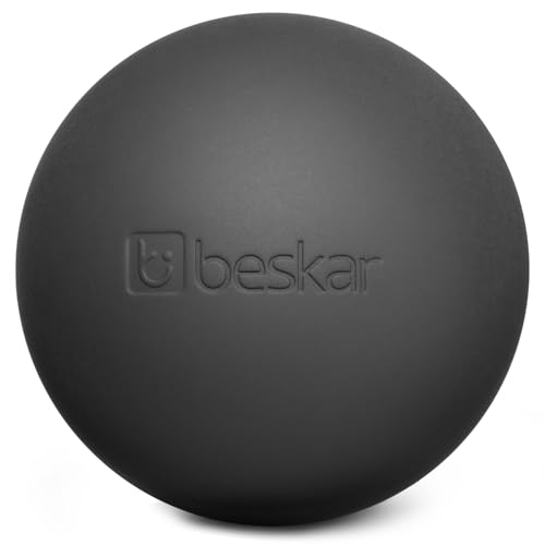 Massage Lacrosse Balls for Myofascial Release, Trigger Point Therapy - color: Black