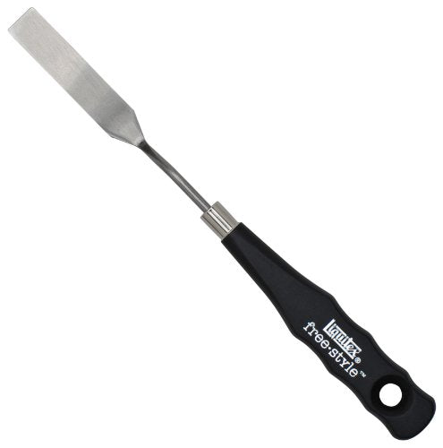 Liquitex Professional Freestyle Small Painting Knife, No. 7 | Rustproof Stainless Steel Knife Blade, Non-Slip Ergonomic Handle for Grip, Riveted Handle for Durability - size: Small, style: No. 7