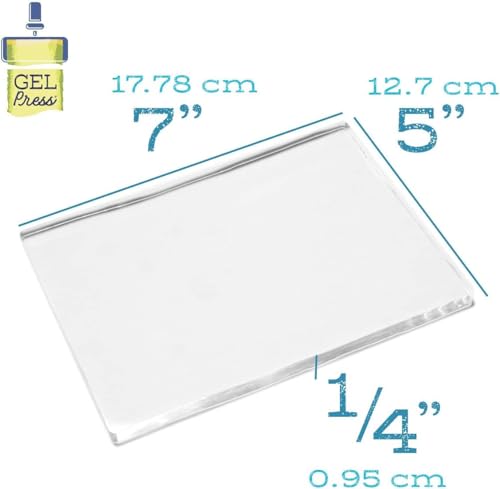 Gel Press Gelli Plate Class Pack - (Size: 5" X 7") - 10810-6PK | 6-Piece Value Pack, Gel Printing Plates for Arts & Crafts - size: 5" x 7" 6-pack