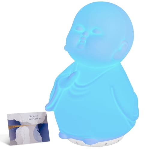 Guided Visual Meditation Tool, Mindfulness Breathing Light with Sound, Stress & Anxiety Relief Items, Relaxing Self Care Gift for Kids, Adults, Women, Men