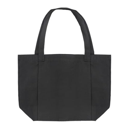 Starsouce Yoga Mat Bag Lightweight Foldable Canvas Tote with Side Sleeve Large Pocket Yoga Mat Carrier for Gym Travel Beach - color: Black