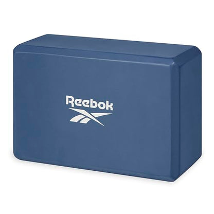 Reebok Solid Yoga Block, 4” x 6” x 9” Yoga Brick with Lightweight Support for Flexibility, Balance & Alignment, Portable Foam Block for Fitness, Home Workout, Stretching & More