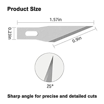 #11 Hobby Knife Blades(Pack of 120),Art Blades Cutting Tool with Storage Case for Craft, Hobby, Scrapbooking, Stencil - size: #11-120pcs