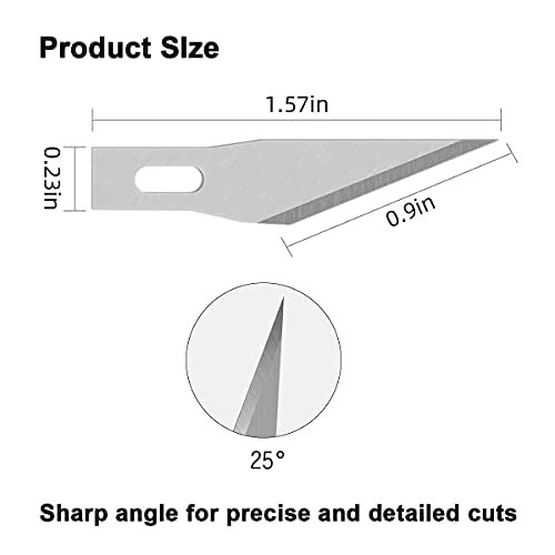 #11 Hobby Knife Blades(Pack of 120),Art Blades Cutting Tool with Storage Case for Craft, Hobby, Scrapbooking, Stencil - size: #11-120pcs