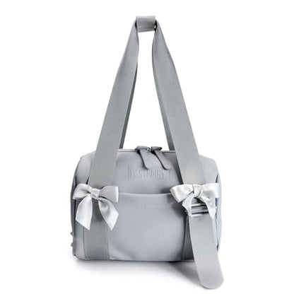FASTFAIRY Small Gym Shoulder Bag For Women: Black Purse Handbags - Millennials Gen Z Fitness Enthusiasts - color: Grey