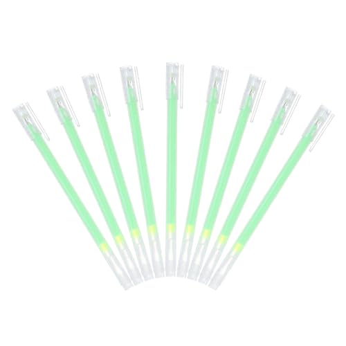 MECCANIXITY 9 Pcs Metallic Vibrant Sparkle Gel Pens, Drawing Pens with Fine Point 1mm for Adult Drawing Doodling Journaling Art Supplies and DIY Crafts, Green - color: Green