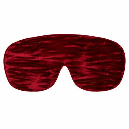 Handmade Opulence Yoga Eye Pillow - Weighted Flaxseed Fill, Lavender Aromatherapy, Satin & Velvet, Adjustable Strap - Ideal for Meditation & Restful Sleep - Ruby Red - TEMFL-RD - color: Ruby Red
